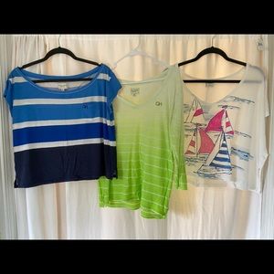 Lot of 3 Gilly Hicks Shirts